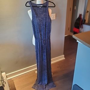 DVF Sophie dress navy blue and white